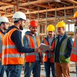 Engaged trainees participate in a construction apprenticeship program, showcasing hands-on learning experiences.