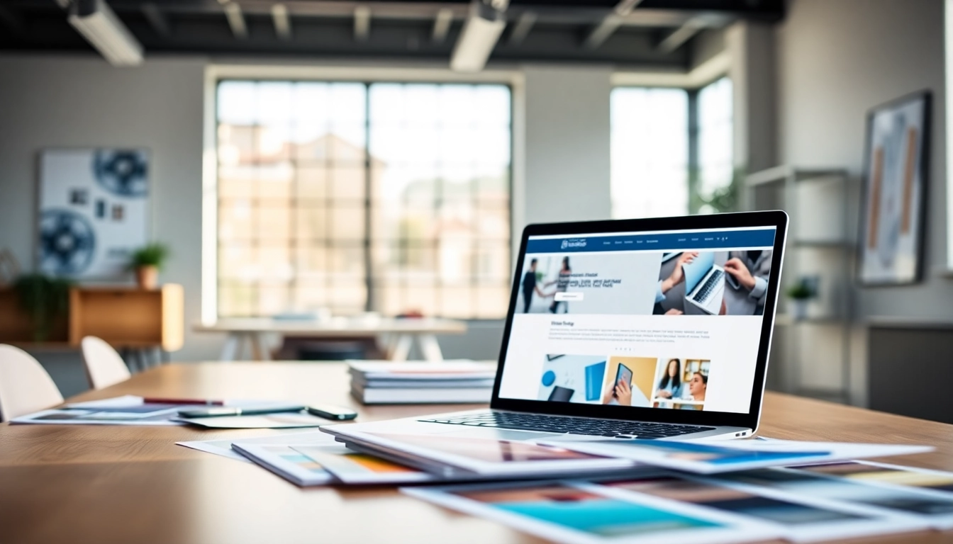 Enhance your business with innovative brochure website design essex showcasing modern office creativity.