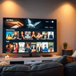Engage with ดูหนังออนไลน์ on a stylish movie interface, perfect for your film night.