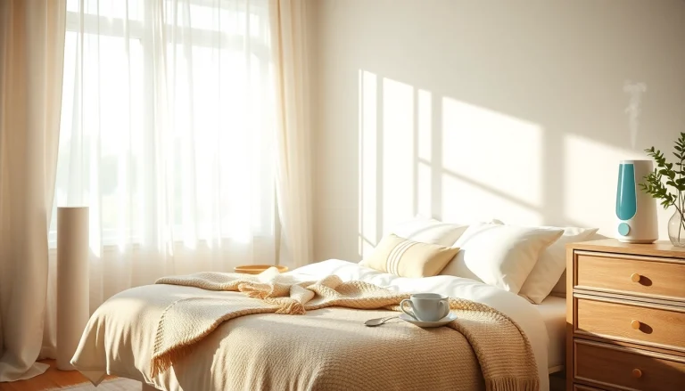 風邪を一晩で治す方法を促進する、安らぐ要素を備えた回復を促進する居心地の良い寝室。