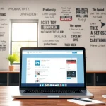 Get insights with an affordable linkedin scraping tool interface in a vibrant office setting.
