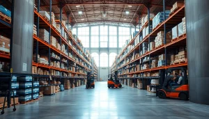 Find reliable solutions in a professional warehouse near me with organized goods and efficient layout.
