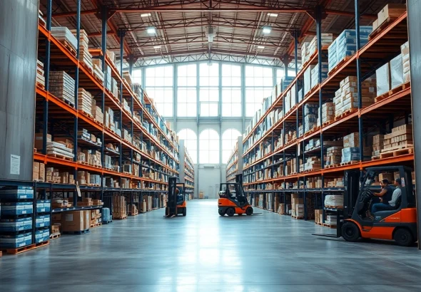 Find reliable solutions in a professional warehouse near me with organized goods and efficient layout.