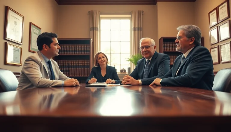Greenville Personal Injury Lawyers in consultation with a client in a professional law office setting