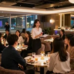 Experience the luxurious atmosphere of 강남쩜오 with elegant patrons and high-end service in Gangnam.