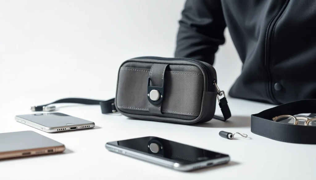 Handy Tasche abschließbar mit sicherem Verschluss und strapazierfähigem Material.