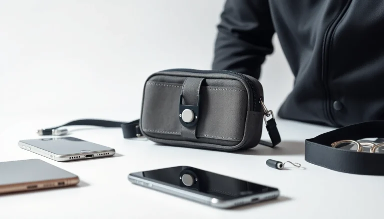 Handy Tasche abschließbar mit sicherem Verschluss und strapazierfähigem Material.