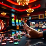 Players enjoying SHBET's exciting casino games at a luxurious online gambling setup.