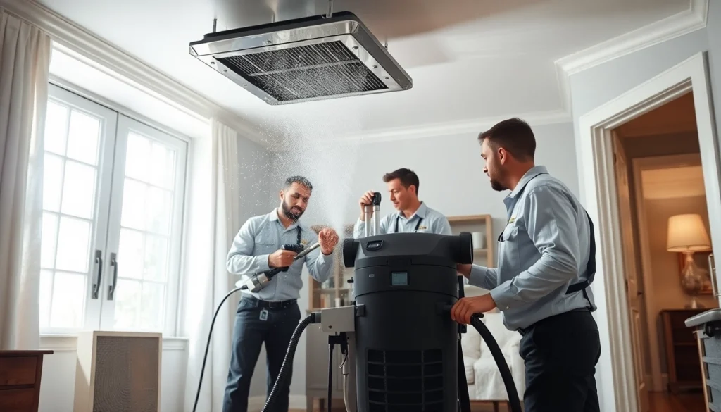 Air Duct Cleaning in Charlotte: Technicians using advanced equipment to improve indoor air quality.