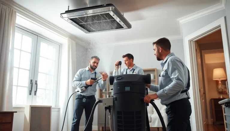 Air Duct Cleaning in Charlotte: Technicians using advanced equipment to improve indoor air quality.