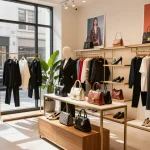 Shop trendy high-quality 레플리카 사이트 fashion items in a stylish urban boutique.