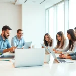 Showcase of the Best Press release website in a collaborative digital workspace setting.