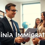 Virginia Immigration Lawyers providing professional consultation in a modern office environment.