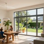 fenster schüco große Aluminiumfenster, die das moderne Wohndesign mit natürlichem Licht verbessern