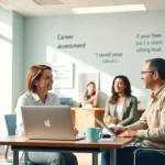 Find my true calling with a professional career counselor in an inviting office.