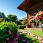 Charming wedding venues sacramento surrounded by lush gardens and vibrant flowers for a romantic atmosphere.