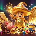 Experience 화곡동출장마사지 in a lavish casino-themed illustration filled with treasures and vibrant details.