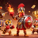 Gioca alla lista casino online non AAMS con un gallo gladiatore e simboli delle slot