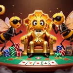 Menyaksikan SPY4D dengan karakter unik di kasino, terinspirasi oleh seni digital 3D.