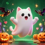 Rencontrez le meilleur casino en ligne avec un chat fantôme et des machines à sous illuminées.