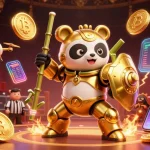 Jouer sur un casino en ligne sans wager avec des jeux dynamiques et un panda doré robot.