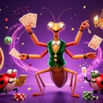 Experience wins at situs deposit 5000 with vibrant gaming elements and festive characters.