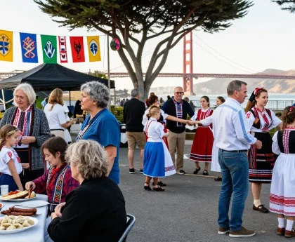Community gathering for the Polish diaspora in San Francisco at https://www.sfpol.com/ celebrating culture and connection.