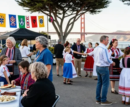 Community gathering for the Polish diaspora in San Francisco at https://www.sfpol.com/ celebrating culture and connection.