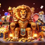 Profitez de l'expérience du casino en ligne sans wager dans une scène dynamique remplie de gagnants et d'excitation.